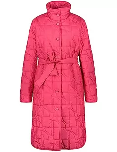 Taifun Damski lekki płaszcz pikowany z paskiem do wiązania, długi rękaw, płaszcz bez wełny, kurtka przejściowa, jednokolorowa, Luminous Pink, 36 - Płaszcze damskie - miniaturka - grafika 1