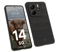 Etui i futerały do telefonów - Bizon Tur do Xiaomi Redmi Note 14 5G Czarny - miniaturka - grafika 1
