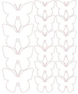 Naklejki na ścianę - Naklejki na ścianę, motylki, białe z połyskiem, 32 sztuki - miniaturka - grafika 1