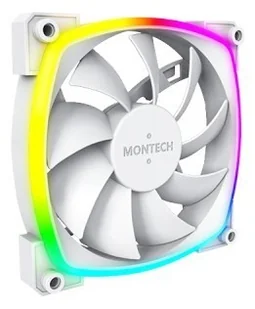 Wentylator Montech AX120 PWM ARGB, 3 szt., Biały - 120mm LUMT-013 - Chłodzenie procesora - miniaturka - grafika 1
