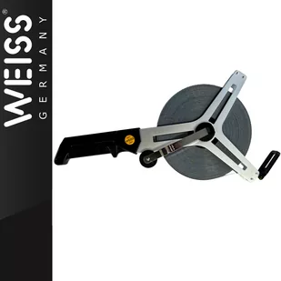 Taśma stalowa lakierowana biała z rozbiegiem 100m WEISS - Poziomice, łaty, miary - miniaturka - grafika 1