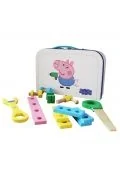 Zabawy w naśladowanie dorosłych - Zestaw drewnianych narzędzi w walizce Świnka Peppa - miniaturka - grafika 1