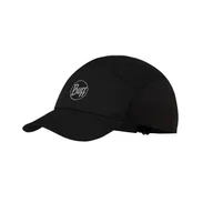 Czapki i chusty sportowe męskie - BUFF Czapka biegowa z daszkiem PACK SPEED CAP Solid Black - miniaturka - grafika 1