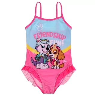 Stroje kąpielowe - Psi Patrol Skye Everest Jednoczęściowy strój kąpielowy dziewczęcy, różowy kostium kąpielowy 5-6 lat 110/116 cm - grafika 1