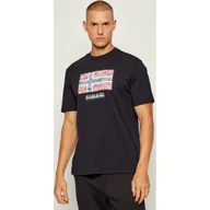Koszulki męskie - Napapijri T-shirt S-DRAPEAU SS Relaxed fit - miniaturka - grafika 1