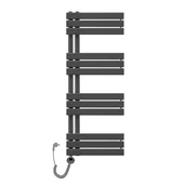 Grzejniki łazienkowe - Rebison Grzejnik łazienkowy Sophia 1180 antracyt elektryczny, Grzałka elektryczna - Antracyt 600 w, Szerokość - 600 mm - miniaturka - grafika 1