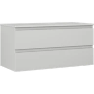 Szafki łazienkowe - Mexen Orio szafka łazienkowa podumywalkowa 100 cm z blatem, 2 szuflady, szara mat - 91A10-10047-2-BFFC62 - miniaturka - grafika 1