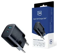 Ładowarki do telefonów - 3mk Hyper GaN Charger 33W czarna - miniaturka - grafika 1