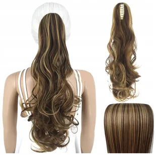 Włosy Syntetyczne Doczepiane Kucyk na Klipsie 55 cm Clip In Jak Naturalne - Ozdoby do włosów Włosy Syntetyczne Doczepiane Kucyk na Klipsie 55 cm Clip In Jak Naturalne - Ozdoby do włosów - miniaturka - grafika 1