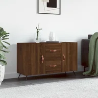 Komody - Komoda, brązowy dąb, 100x36x60 cm, materiał drewnopochodny Lumarko! - miniaturka - grafika 1