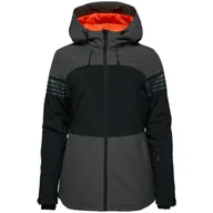 Kurtki i kamizelki sportowe damskie - Damska kurtka narciarska Loap Lawela Rozmiar: M / Kolor: czarny/szary - miniaturka - grafika 1