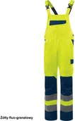 Odzież robocza - M1SA2HV - OGRODNICZKI ROBOCZE O WYSOKIEJ WIDOCZNOŚCI Z POLIESTRU I BAWEŁNY - żółty fluo-granatowy S - miniaturka - grafika 1