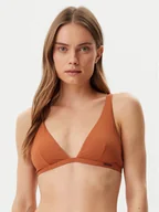 Stroje kąpielowe - Calvin Klein Swimwear Góra od bikini KW0KW02844 Brązowy - miniaturka - grafika 1