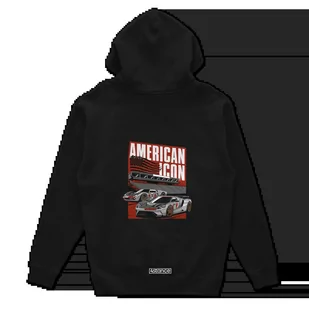 Czarna bluza z kapturem FORD GT40 American icon-XXL - Odzież do sportów motorowych - miniaturka - grafika 1