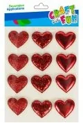 Podręczniki dla szkół podstawowych - Naklejki Serca metalizowane - miniaturka - grafika 1