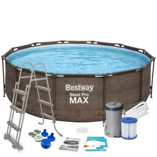 Bestway Basen ogrodowy stelażowy okrągły 366 x 100 cm 4w1 56709 - Baseny ogrodowe - miniaturka - grafika 4