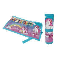 Piórniki - Piórnik Rolka Z Wyposażeniem Jednorożec Giotto - miniaturka - grafika 1