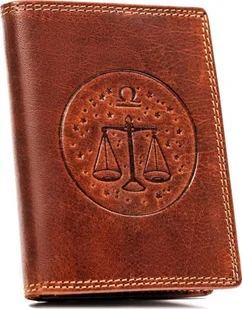 Peterson Duży, skórzany portfel męski z wytłoczonym znakiem zodiaku - Peterson NoSize - Portfele - miniaturka - grafika 1