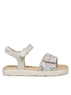 Buty dla dziewczynek - Geox Sandały J Haiti J028ZA 007BC C1714 M Biały - miniaturka - grafika 1