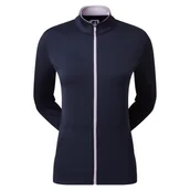 Golf - Damska bluza golfowa Footjoy Full-Zip Knit Navy - miniaturka - grafika 1