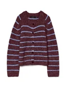 Swetry damskie - Vero Moda Kardigan w kolorze bordowym - miniaturka - grafika 1