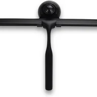 Myjki do okien - Ściągaczka do czyszczenia szklanych drzwi prysznicowych z uchwytem, 25 cm, silikonowa, czarna - miniaturka - grafika 1