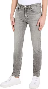Calvin Klein Jeans Spodnie męskie skinny, Szary dżins, 38W / 34L - Spodnie męskie - miniaturka - grafika 1