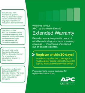 APC Service Pack 3 Year Warranty Extension for new product purchases, CD - SP-07 WBEXTWAR3YR-SP-07 - Baterie do zasilaczy awaryjnych UPS - miniaturka - grafika 1