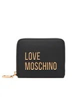 Portfele - LOVE MOSCHINO Mały Portfel Damski JC5613PP1NKD0000 Czarny - miniaturka - grafika 1