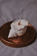 Świece - ŚWIECZKA SOJOWA MUSZELKA ART 45 G ETERYCZNA - miniaturka - grafika 1