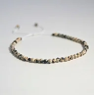 Bransoletki - Bransoletka Jaspis Dalmatyński 3mm - Crystals Break - miniaturka - grafika 1