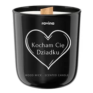 Świece - KOCHAM CIĘ DZIADKU świeca zapachowa na prezent Dzień Babci i Dziadka świeczka sojowa perfumowana męskie perfumy RAVINA - miniaturka - grafika 1