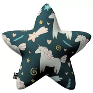 Poduszki dekoracyjne - Poduszka Lucky Star, niebieski, 52x15x52cm, Magic Collection - miniaturka - grafika 1