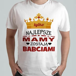 Koszulka Męska Śmieszna T-shirt Z Nadrukiem Dzień Babci Dla Babci L #26 - Koszulki męskie - miniaturka - grafika 1