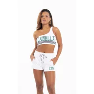 Koszulki i topy damskie - Top damski LABELLAMAFIA TOP CELTIC WHITE - miniaturka - grafika 1