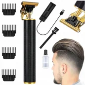 Trymery - TRYMER MASZYNKA DO STRZYŻENIA GOLENIA BRODY WŁOSÓW USB STRZYŻENIE OBCINANIE - miniaturka - grafika 1