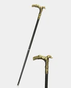 Dekoracje domu - Laska Aluminiowa z Psem Myśliwskim - miniaturka - grafika 1