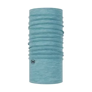 Chusta wielofunkcyjna z wełny merynosów Buff Merino Lightweight Solid Pool - Czapki i chusty sportowe damskie - miniaturka - grafika 1