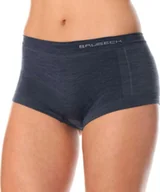 Bielizna sportowa damska - Brubeck BX10440 Bokserki damskie COMFORT WOOL ciemny jeans M - miniaturka - grafika 1