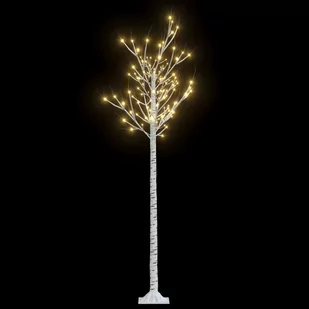 vidaXL vidaXL Wierzba z oświetleniem, 180 ciepłych białych LED, 1,8 m - Choinki - miniaturka - grafika 1