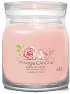 Świece - Yankee Candle Świeca zapachowa Fresh Cut Roses średnia - miniaturka - grafika 1