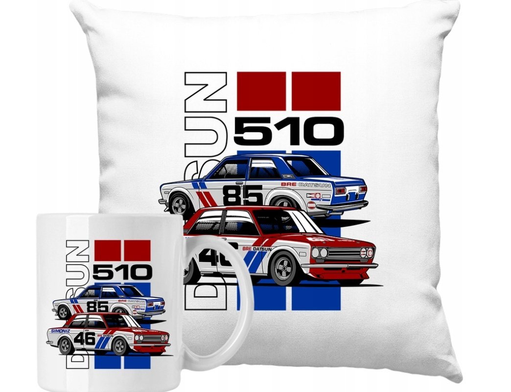ZESTAW PODUSZKA + KUBEK Szybkie Auta Motoryzacja JDM Pomysł Na Prezent #23
