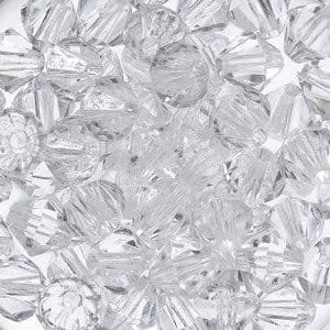 Korale Akrylowe Diamentowe 6mm (50szt) Przeźro. - Półfabrykaty do biżuterii - miniaturka - grafika 1
