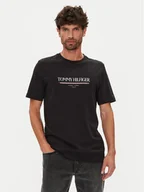 Koszulki męskie - Tommy Hilfiger T-Shirt Brand Love MW0MW40324 Czarny Regular Fit - miniaturka - grafika 1