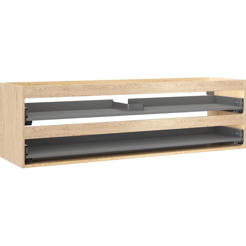 Mexen Box-A korpus szafki podumywalkowej 160 cm, 2 szuflady, dąb - 91AX0-1600-470-2-81