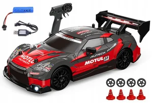 Samochód zdalnie sterowany do driftu 4x4 koła + pachołki auto rc 30 km/h - Zabawki zdalnie sterowane - miniaturka - grafika 1