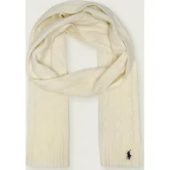 Apaszki i szaliki damskie - POLO RALPH LAUREN Wełniany szal z dodatkiem kaszmiru - miniaturka - grafika 1