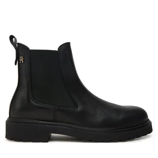 Sztyblety Tommy Hilfiger Cleated FW0FW08766 Czarny - Botki damskie - miniaturka - grafika 1