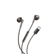 Słuchawki - XO słuchawki przewodowe EP60 USB-C douszne czarne - miniaturka - grafika 1