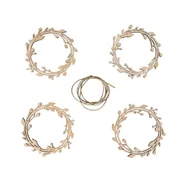 Dekoracje domu - Dekoracja drewno Korony, FSCMixCredit, 8cm, natura, + sznurek, sct.-LS 4szt. - miniaturka - grafika 1